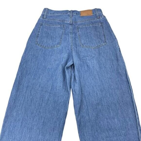 MADEWELL Tapered Yoke High Rise 80s Button Fly Jeans Size 25 Blue Steinbeck Wash - Picture 6 of 7